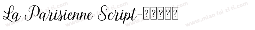 La Parisienne Script字体转换